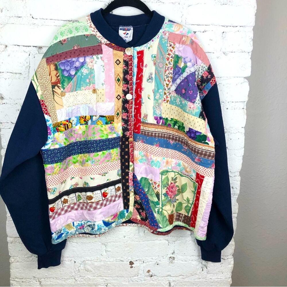 Vintage Handmade Quilted Jacket